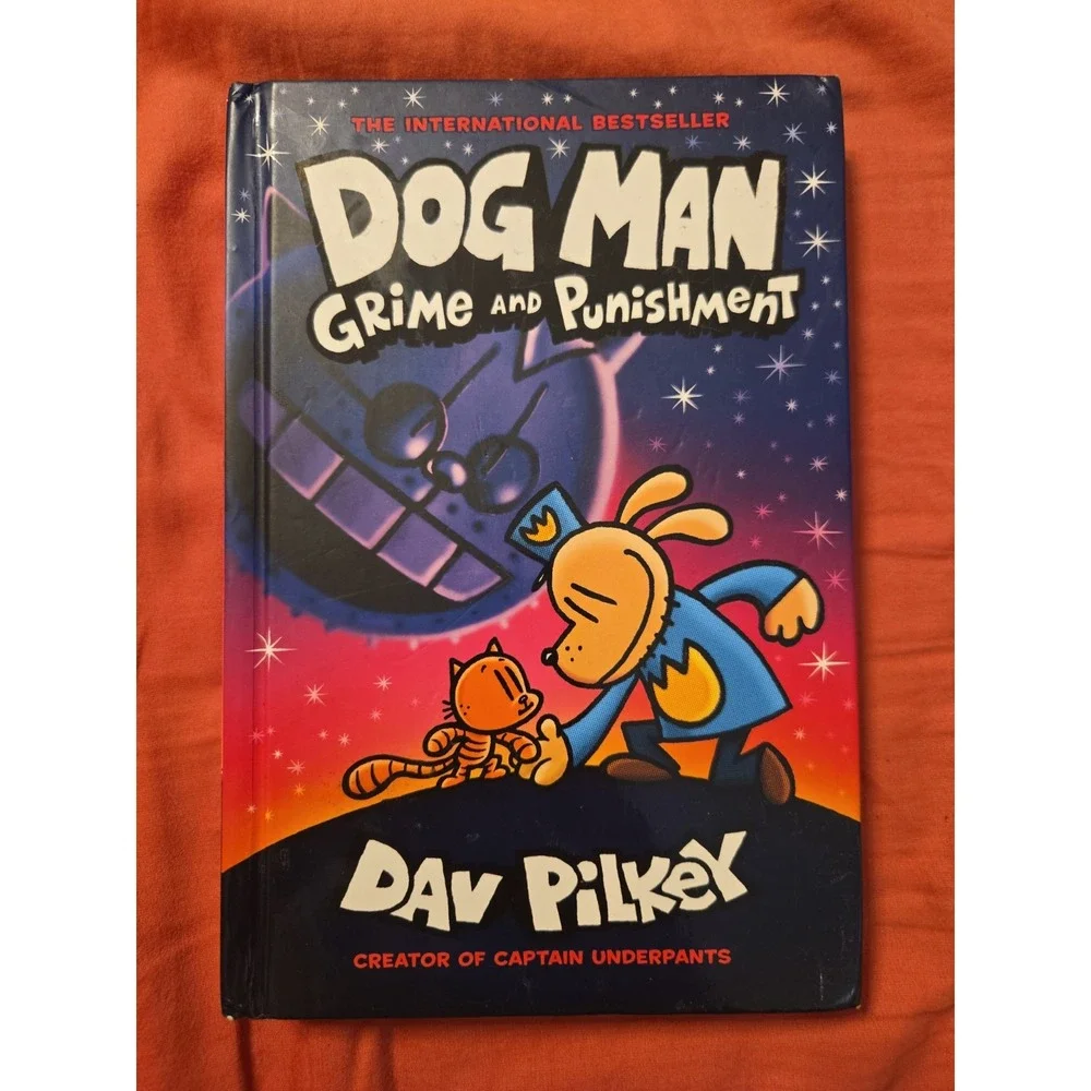 Dog Man Crime and Punishment Book by Dav Pilkey - Hardcover VGC